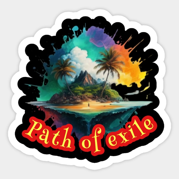 Path of exile Sticker by Avocado design for print on demand